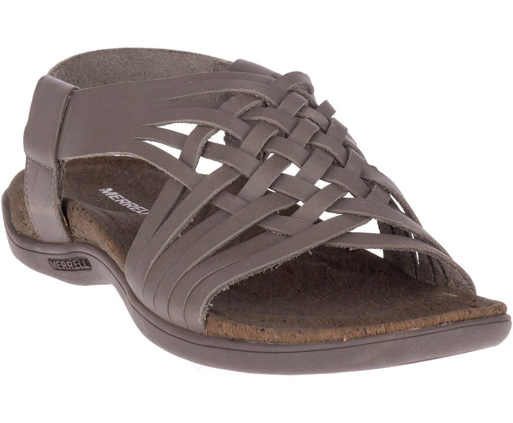 Sandały Merrell Damskie Szare - District Mahana Backstrap - 891340-PTU